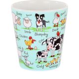 Tyrrell Katz Eğlenceli Farmyard Melamin Alıştırma Bardağı 8 cm Çocuklar İçin BPA İçermez