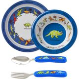 Tyrrell Katz Mama Tabağı - Mama Kasesi - Çatal Kaşık Seti Dino