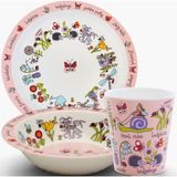 Tyrrell Katz Melamin Mama Tabağı, Kasesi ve Alıştırma Bardağı - Secret Garden