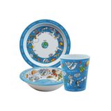 Tyrrell Katz Melamin Mama Tabağı, Kasesi ve Alıştırma Bardağı - Space