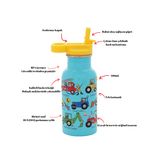 Tyrrell Katz Pipetli Çelik Matara 400ml WHEELS
