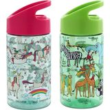 Tyrrell Katz Pipetli Matara 400 ml - 2'li Set (Unicorn & Jungle)