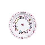 Tyrrell Katz Secret Garden Melamin Çocuk Mama Tabağı - Pembe