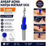 Tyson Ahşap Açma Havşa Matkap Ucu 3 mm 2'li Kesme Ucu Set Kod :TYS9395
