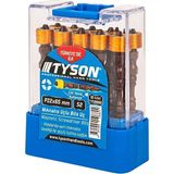 Tyson Mıknatıs Uçlu Bits Uç Pz 2X65MM 10 Adet - Çift Yönlü - Altın