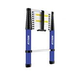 Tyson Pro Series Alüminyum Teleskopik Merdiven 290 Cm 10 Basamak 150 Kg Kapasiteli - Tys9146 Gri