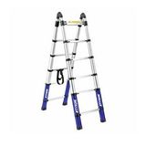 Tyson Pro Series Alüminyum Teleskopik Merdiven 440 Cm 14 Basamaklı 150 Kg Kapasiteli - Tys9149 Gri