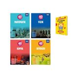 TYT 40 Seans Matematik Fizik Kimya ve Biyoloji 4lü Set