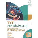 TYT Fen Bilimleri Tamamı Çözümlü 15 Deneme Sınavı Yazıt Yayınları