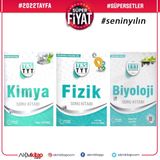 TYT Fizik Kimya ve Biyoloji A Soru Bankası 3 Kitap Set-Palme Yayınları