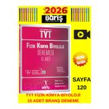 Tyt Fkb Denemesi Fizik Kimya Biyoloji Barış Yayınları 15 Adet Tablet Kalem Tamamı Çözümlü Sınav