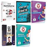 Tyt Matematik 3D Eyüp B. + Geometri Kenan Kara + Özcan Aykın Fizik + Biosem Biyoloji + Meschemykimya Video Ders Kitabı Seti 5 Kitap