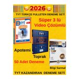 Tyt Türkçe 15 Deneme+Toprak Tyt Türkçe 12 Deneme+3D Tyt Türkçe 10 Sim Deneme+Kalem