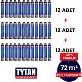 TYTAN Poliüretan Isı Yalıtım Köpük Seti (36 adetx870 ml- 72 m2)