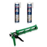 Tytan Power Flex Şeffaf (Montaj Yapıştırıcısı) 2 Adet Slikon Tabancası