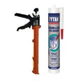 TYTAN Professional Akvaryum Silikonu 280 ml Şeffaf Hmp Plastik Silikon Tabancası - Montaj Set