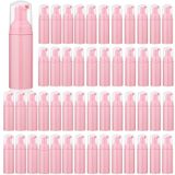 Tzirci 35 adet 2 oz (60 ml) köpük sabunluk, mini plastik, doldurulabilir seyahat şişeleri, pompalı, el dezenfektanı, kirpik, şampuan, kastilya, sıvı pembe