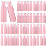Tzirci 50 adet 2 oz/60 ml Köpük Pompa Şişesi Kirpik Şampuan Şişeleri Seyahat Köpük Pompa Şişesi Boş Pembe Plastik Doldurulabilir Mini Sabunluk El Dezenfektanı Sıvısı için (Pembe)