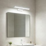 TZSMUM Banyo Ayna LED Duvar Lambası Su Geçirmez Modern İç Mekan Alüminyum Duvar Aydınlatmaları Oturma Odası Yatak Odası için Minimalist Uzun Dikdörtgen Tasarım (57 cm, Beyaz Işık Beyaz)