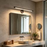 TZSMUM İç mekan modern duvar lambası LED banyo aynası su geçirmez duvar lambası 3000K/4000K/6000K kısılabilir duvar aydınlatması 240° döndürülebilir dokunmatik kontrol şalteri koridor için (55 cm