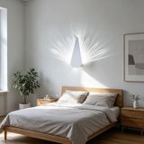 TZSMUM İç mekan yaratıcı duvar lambası, tavus kuşu tasarımlı LED duvar lambası, modern, demir 3000 K/6000 K, duvar aydınlatması, yatak odası, koridor, oturma odası, koridor için dekorasyon (beyaz ışık
