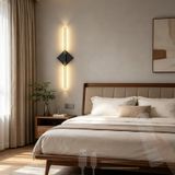 TZSMUM Yaratıcı kristal duvar lambası, dokunmatik kontrol şalterli, uzaktan kumandalı, kısılabilir, duvar aydınlatması, USB ile şarj edilebilir, manyetik iç mekan, modern, yatak odası için (1 adet