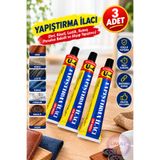 U-4 3 Adet Yapıştırma İlacı (Deri, Köseli, Lastik, Kumaş Porselen Bakalit ve Ahşap Yapıştırıcı) [40 gr]