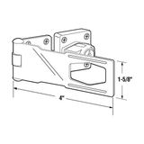 U 9951 Anahtarlı Hasp Kilidi - Küçük Kapılar, Dolaplar ve Daha Fazlası Için Döner Düğme Anahtarlı Kilitleme Haspı, 4" x 1-5/8", Çelik, Krom Kaplama (Tekli Paket) - standart