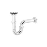 U BORULU KROM LAVABO SİFONU (SİFON KUMANDALI ARMATÜRLER İÇİN)
