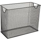 U Brands Mesh Steel Masaüstü Asma Dosya Tutucu, Mektup Boyutu, 31,5 cm x 24,2 cm x 14 cm, Siyah - 457U00-06