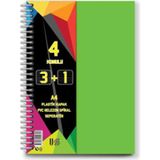 U-Deep 3+1 Spiralli Pp Kapak 100 Yaprak Ayraçlı Defter Okul Defteri
