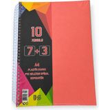 U-Deep A4 Ayraçlı Spiralli Pp Kapak Defter 7+3 250 Yaprak