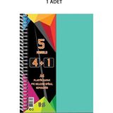 U-Deep Spiralli Pp Kapak 4+1 125 Yaprak Ayraçlı Defter