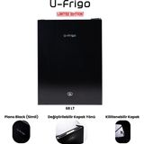 U-Frigo 68 Lt 12-24V Marin/Karavan Kompresörlü Buzdolabı Temperli Cam Kapak Limited Edition Siyah