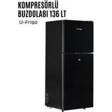 U-Frigo Marin Buzdolabı 136 Litre 12v-24v (Tekne, Yat, Karavan) - Siyah