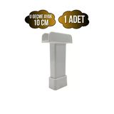 U Geçme Beyaz Plastik Ayarlı Ayak Mobilya Masa Ve Dolap Ayağı(Beyaz)(6Cm - 10Cm) Beyaz 10Cm 10Cm - 1 Adet