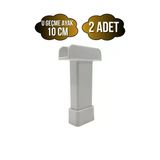 U Geçme Beyaz Plastik Ayarlı Ayak Mobilya Masa Ve Dolap Ayağı(Beyaz)(6Cm - 10Cm) Beyaz 10Cm 10Cm - 2 Adet