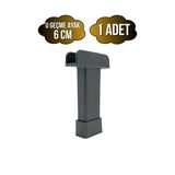U Geçme Gri Plastik Ayarlı Ayak Mobilya Masa Ve Dolap Ayağı(Gri)(6Cm - 10Cm) Gri 6Cm 6Cm - 1 Adet