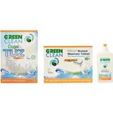 U Green Clean 30'lu Bulaşık Makinesi Tableti + Doğal 1.5 kg Tuz + 500 ml Parlatıcı