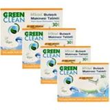 U Green Clean Bitkisel Bulaşık Makinesi Tabletleri - 4'lü Set, 120 Yıkama Kapasitesi, Fosfat ve Klor İçermez, Parfümlü