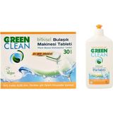 U Green Clean Green Clean Bulaşık Makinesi Tableti ve Parlatıcı Seti