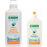 U Green Clean Green Clean Organik Parlatıcı ve Bitkisel Jel Bulaşık Deterjanı Seti 2 Adet Zararlı Kimyasal İçermez