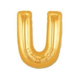U Harf Altın Renk 100 cm Folyo Balon