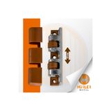 U-K Quick Menteşe 90 Mm Pvc Pencere Ve Kapılar Için Pratik Menteşe Kahverengi Renk (ÇELİK)