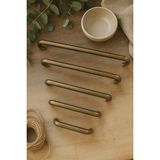 U Kulp Lüks Alüminyum Eskitme Sarı Dolap Mutfak Çekmece Kulp - Antik Sarı - 160mm