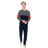 U.. POLO ASSN. 2 İplik Dokuma Kışlık Pijama Takımı, S, USPA18930W25-26, Antrasit, erkek