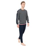 U.. POLO ASSN. 2 İplik Kışlık Pijama Takımı, S, USPA18931W25-26, Antrasit, erkek