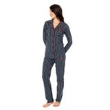 U.. POLO ASSN. Çizgili Pamuklu Pijama Takımı, S, USPA20138W25-26, Lacivert, kadın