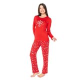 U.. POLO ASSN. İnce Polar Pijama Takım, S, USPA20151W25-26, Kırmızı, kadın