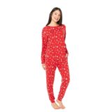 U.. POLO ASSN. Polar Pijama Takımı, S, USPA20152W25-26, Kırmızı, kadın